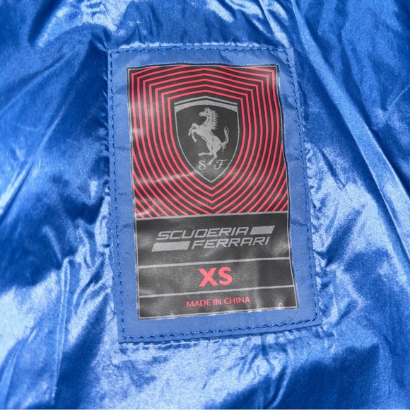 Scuderia Ferrari Women's Blue "Water Resistant" Windbreaker Jacket US XS - Picture 15 of 16